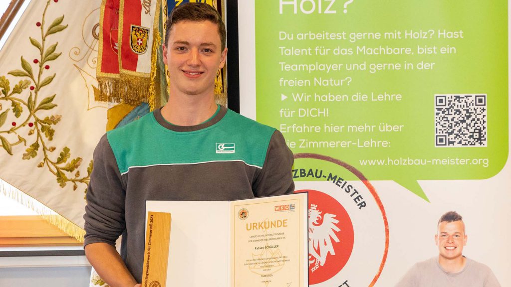 1. Platz Landeslehrlingswettbewerb 2023 - Fabian Schäller
